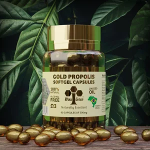 Propolis Gold Capsules - Premium Brazilian Green Propolis – Immune Booster - Ultra Pure Flavonoids (90 Capsules)